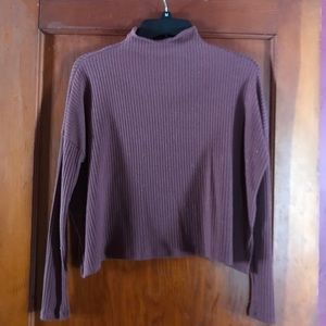 Burgundy Turtleneck Sweater